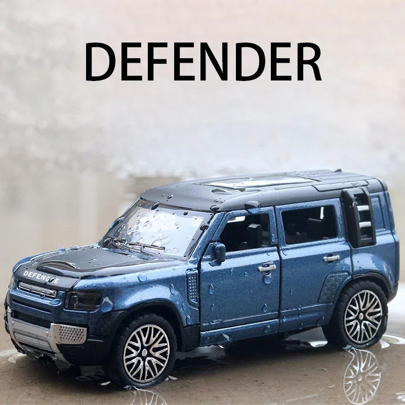 

1:36 Land Rover Defender SUV Diecast Alloy Metal Luxury Car Model Pull Back Car Toys With Collection Gift