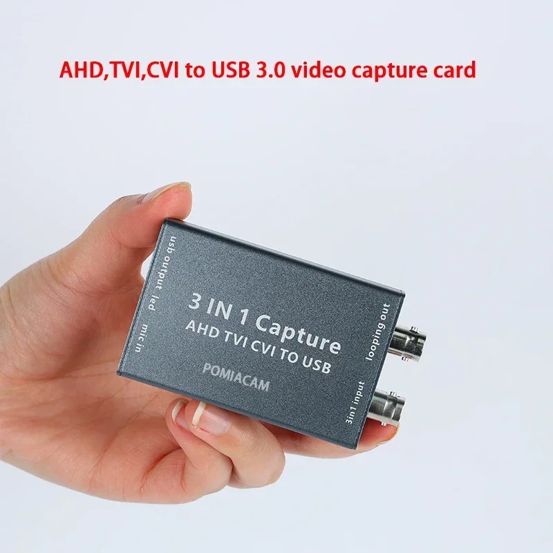 

3-in-1 AHD CVI TVI To USB3.0 Multi-signal Acquisition Card 1080P HD Drive-free Support Loop Out Supports Customization