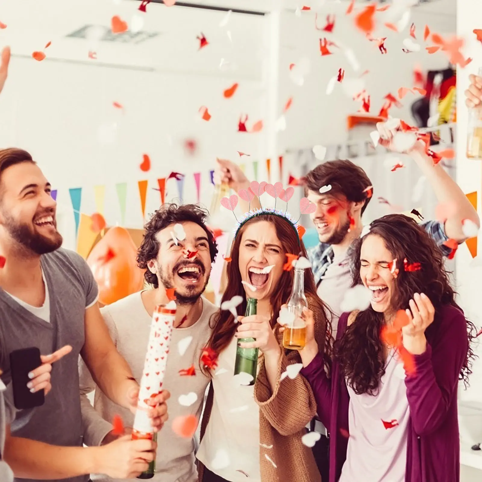 

Valentines Day Hair Accessories Heart Headband Party Birthday Heart Shape Headband Cute Decorative Hair Accessories Women Girl