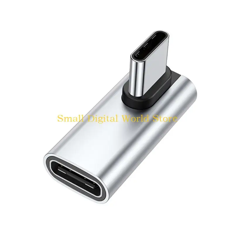 77UB 90 Degree USB C to USB C Adapter Type C Female to USB C Male Converter Charging Adapter 40Gbps 100W for Laptop Phone