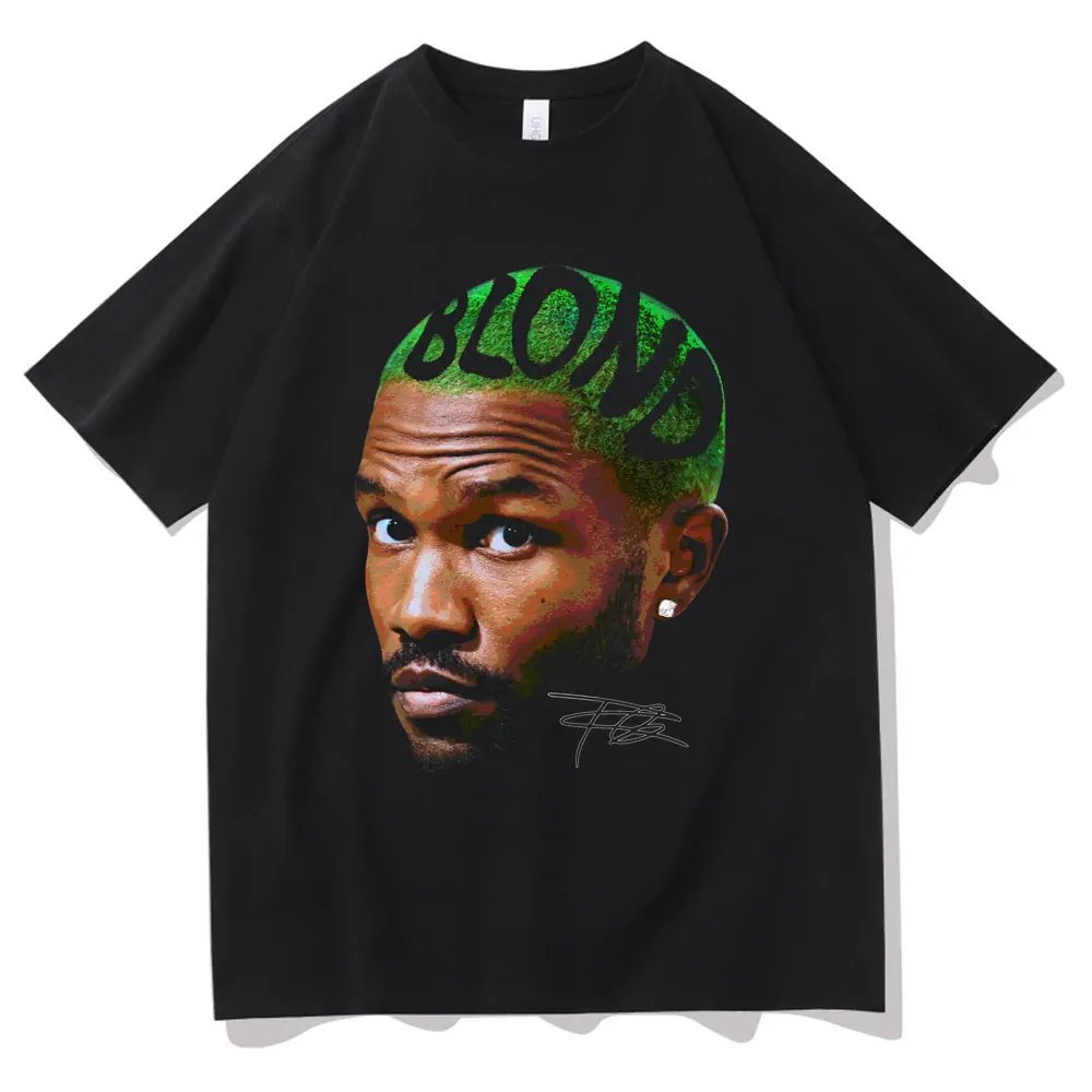 

Rapper Frank Vintage Head Graphic T Shirts Summer Men Women Ocean Hip Hop T-shirt Blond Fashion Oversized Tees Man Cotton Tshirt