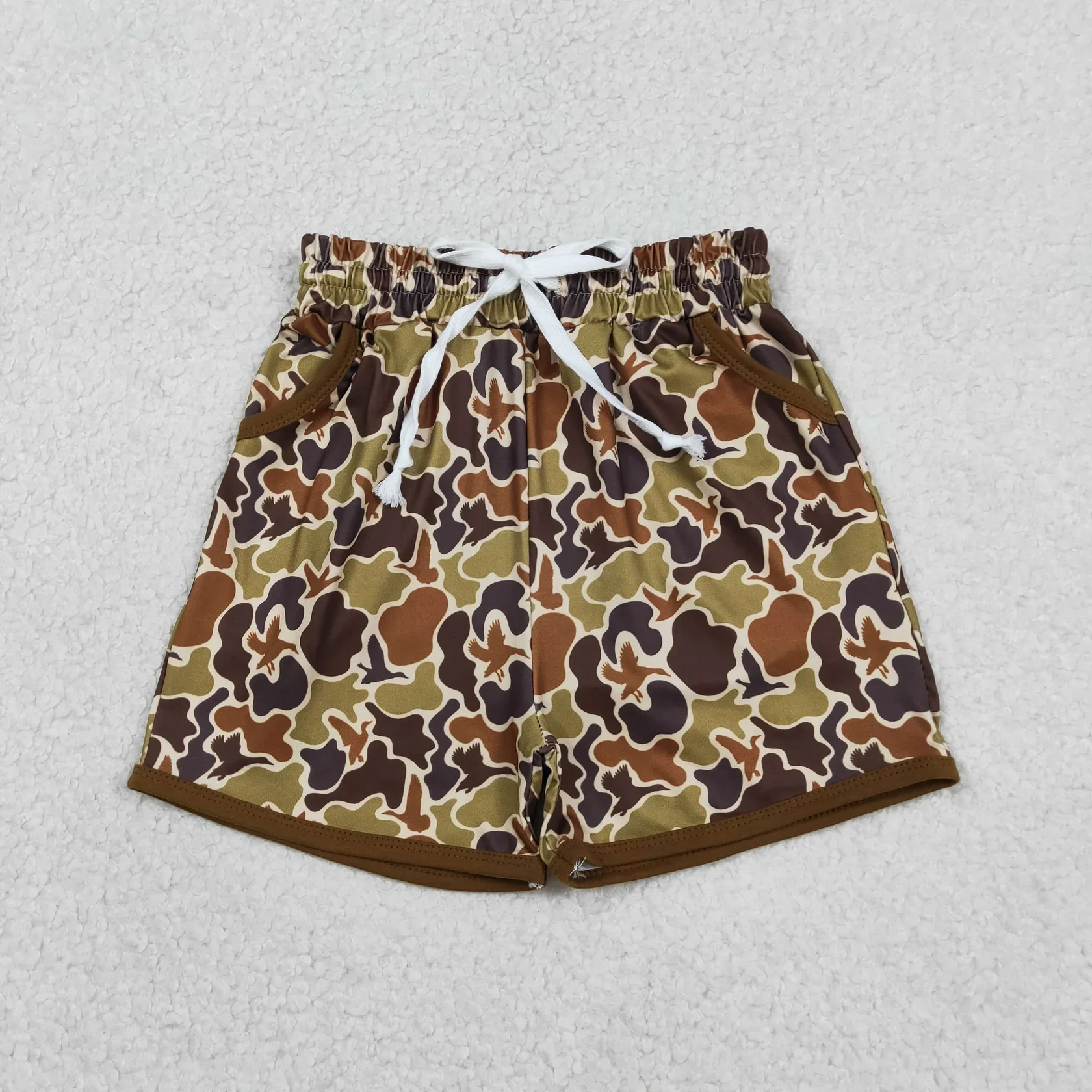 Wholesale Children Toddler Elastic Ducks Clothes Baby Boy Bottom Pockets Shorts Camo Clothing Kids Wear