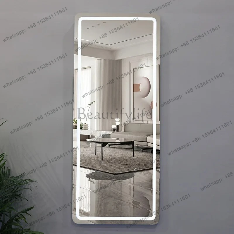 Dressing full-body mirror wholesale salon special wall-mounted single-sided table cutting hair perm and dyeing hair salon mirror