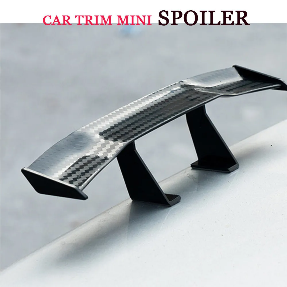 Universal Carbon Fiber Look little Wing  Spoiler Mini Characteristic Spoiler Car Tail  Decoration