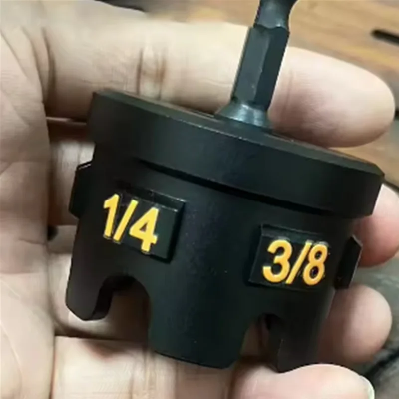 A84E-Strumento estrattore per rimozione bulloni per attacco trapano con cerniera dado per rimozione dadi e bulloni, per chiavi a bussola per rack per condutture