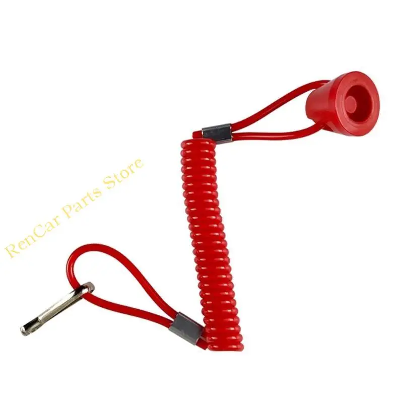 

F19A For Pocket Dirt Bike ATV Quad Engine Emergency Stop Switch Closed Safety Push Button Motor Tether Lanyard