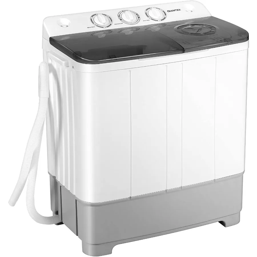 

Portable Washing Machine 2 in 1 Laundry Washer and Spinner Combo 22lbs Capacity 13.2 lbs Washing 8.8 lbs Spinning Timer Control