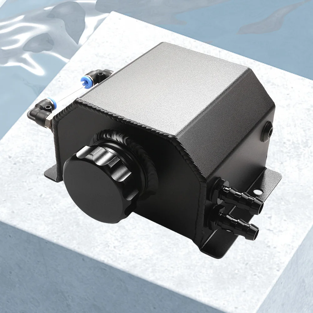 

1L/2L Radiator Coolant Overflow Bottle Aluminum Alloy Recovery Water Tank Universal Polished Reservoir Automobile Parts