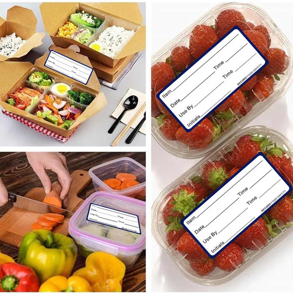 

2 Rolls Food Date Labels Writable Stickers for Freezer Food Storage Tracking Expiration Dates in Home Restaurant Bar
