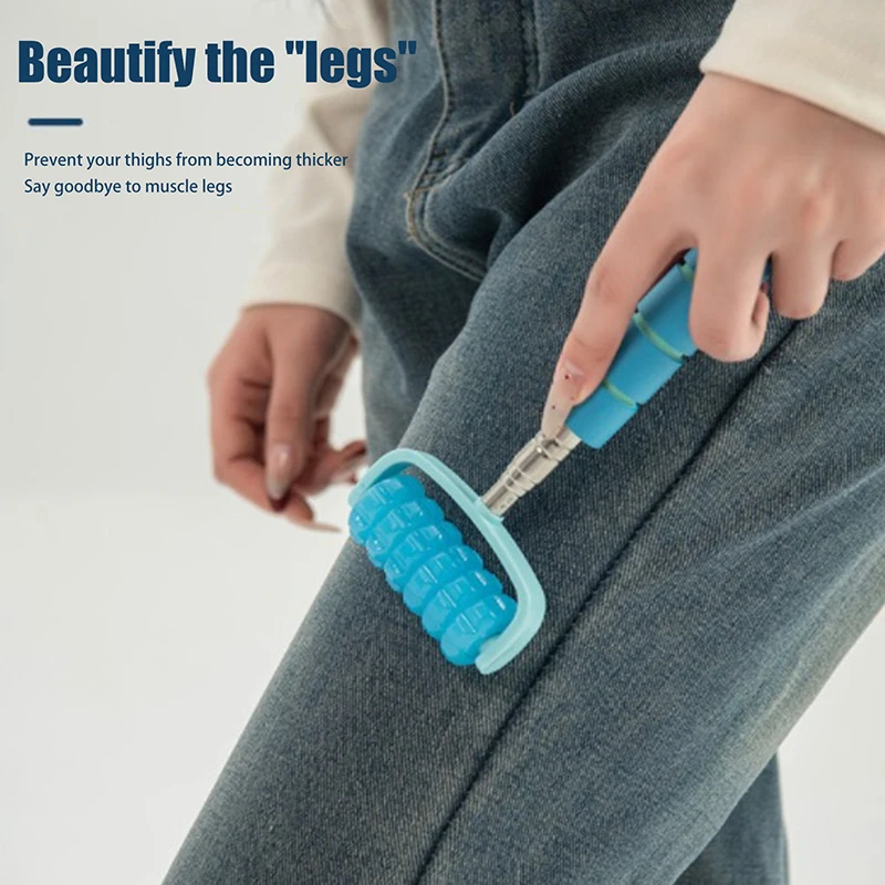【YY34】Telescopic Roller Massager Stainless Steel+Plastic Full-Body Massage Tools Gifts For Family And Friends