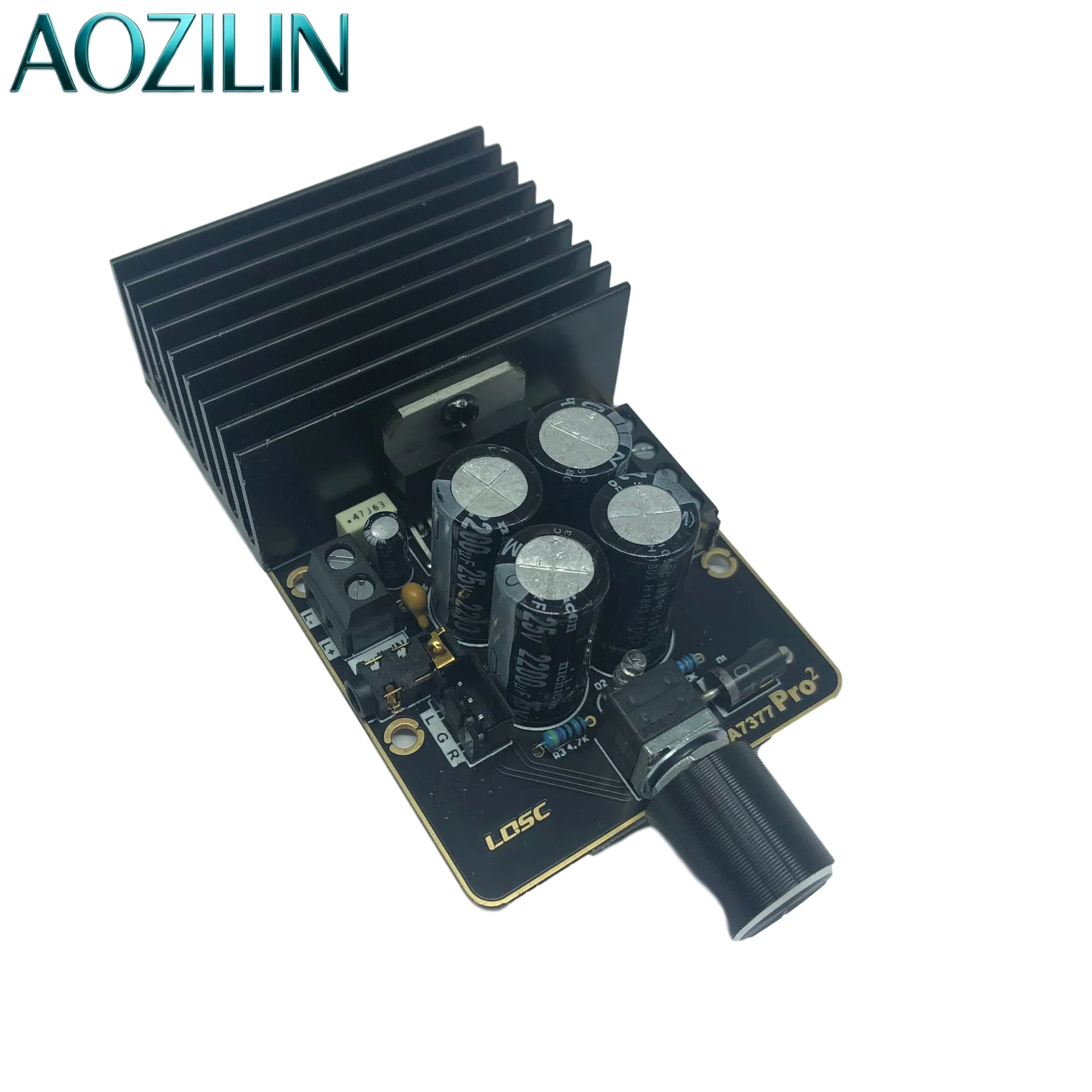 AOZILIN TDA7377 Digital Power Amplifier Board Module, Dual Channel Stereo 12V DIY Audio Power Amplifier 30W * 2