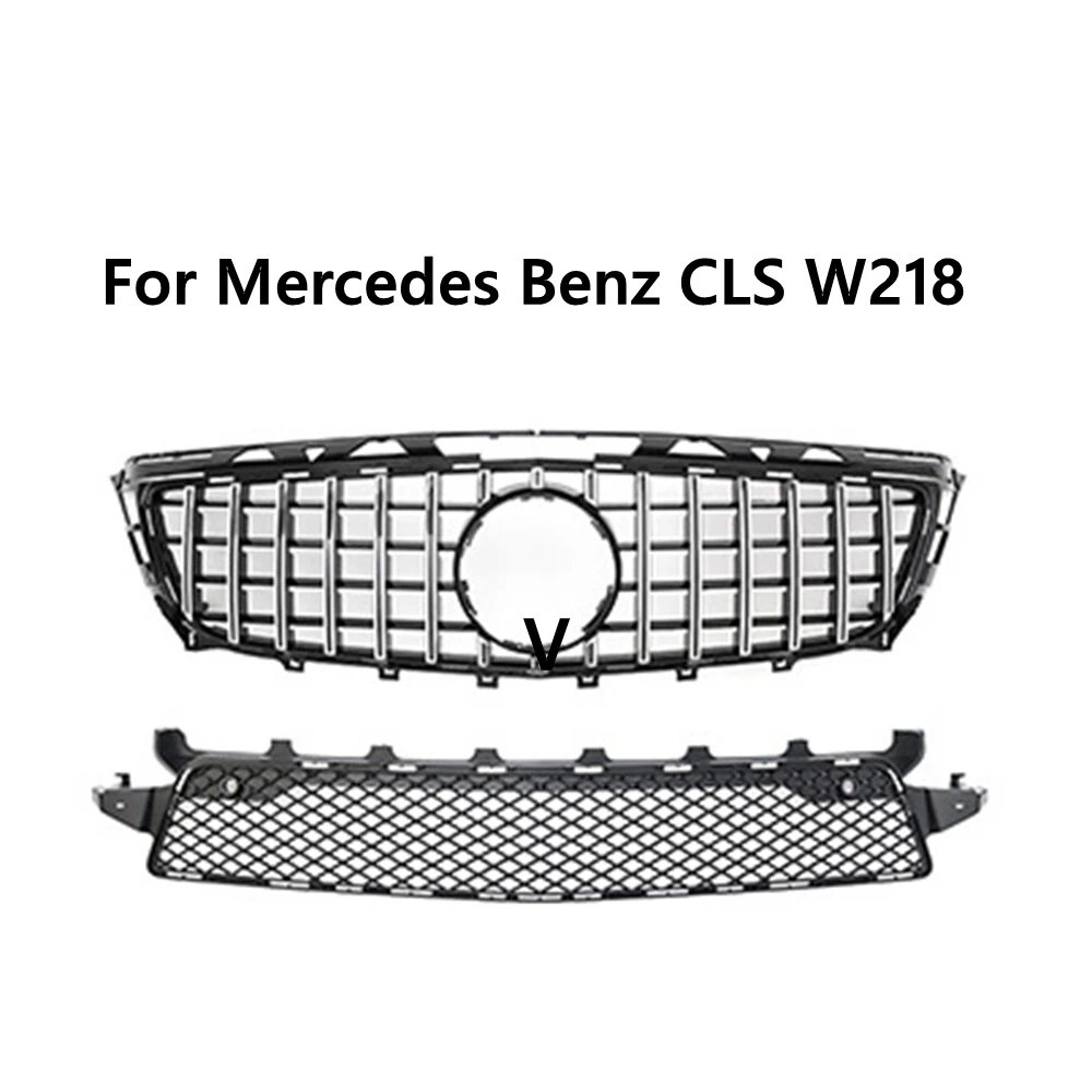 Front bumper grille Mercedes-Benz CLS W218 2011-2014 2015-2018 CLS260 CLS300 CLS320 CLS400 GT style racing grille car styling