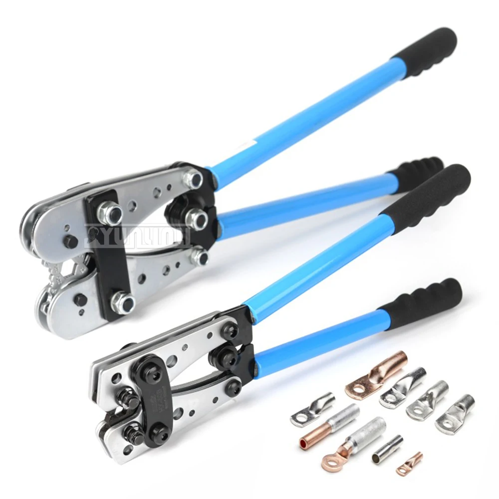 Crimping pliers wiring pliers bare terminal pliers copper aluminum cable crimping pliers 6-50mm