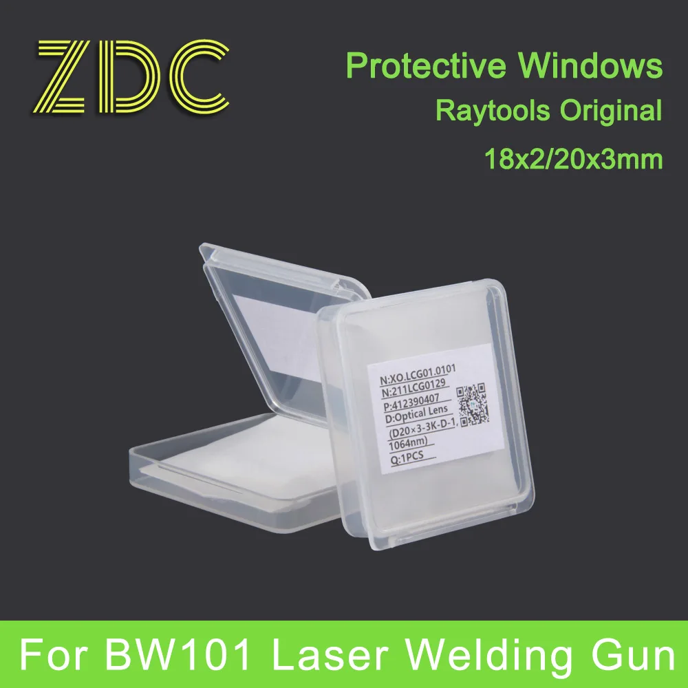 Raytools-Lente Colimadora, Lente de Foco D20F60, D20F150, D20F600, Lentes Convexas Plano para Pistola de Soldagem a Laser BW101, BW101-GS, Original