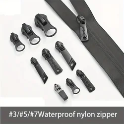 20pcs Assorted Nylon Zipper Pulls, #3/#7 Waterproof For Cold-proof Clothing, Outdoor Wear & Luggage, Durable Zipper Heads