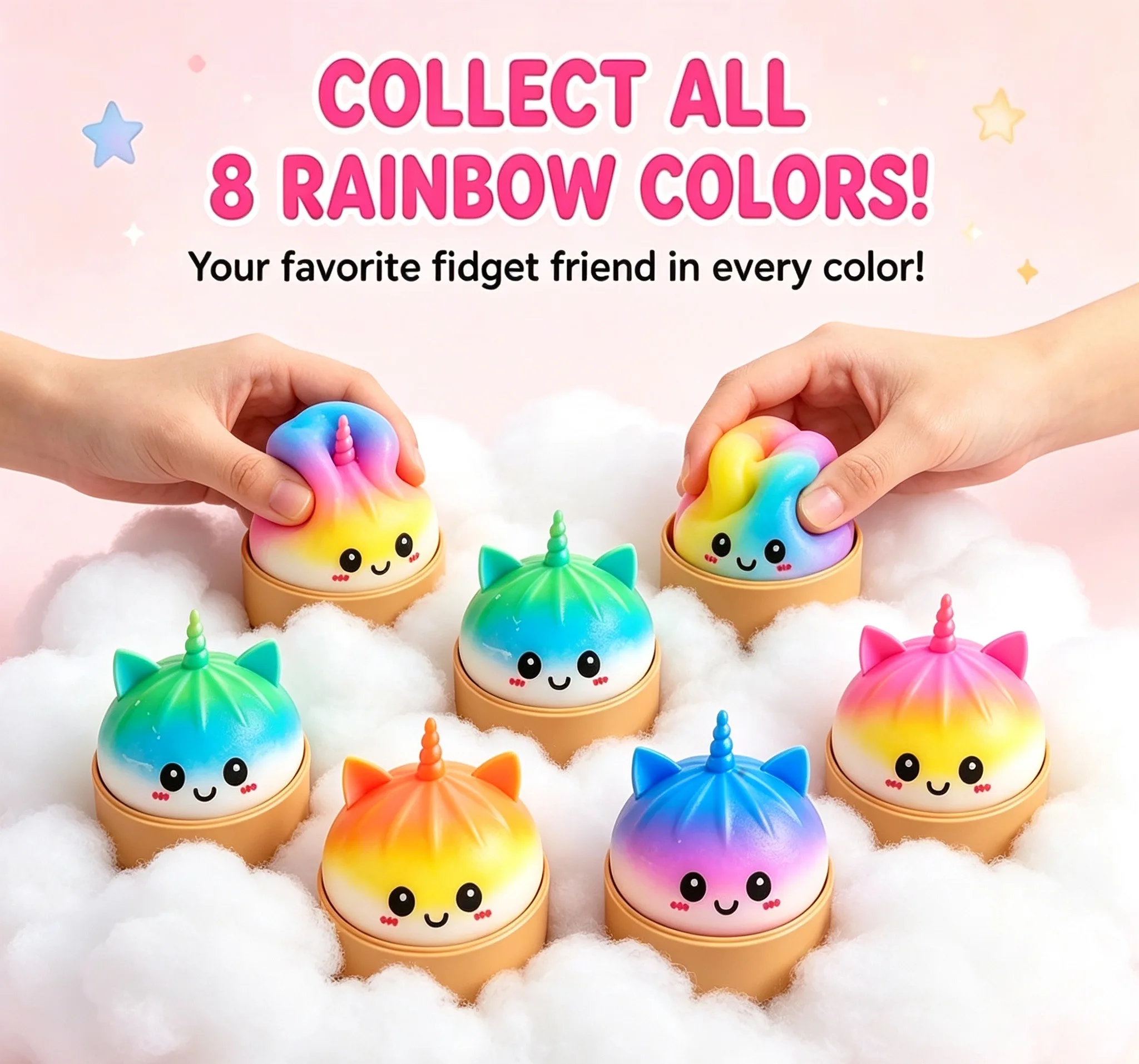 Kawaii Purple Unicorn Dumpling Squishy Giant Bao Bun Squeeze Fidget Anti Stress Anxiety Relief Office Desk Decor Gift Idea