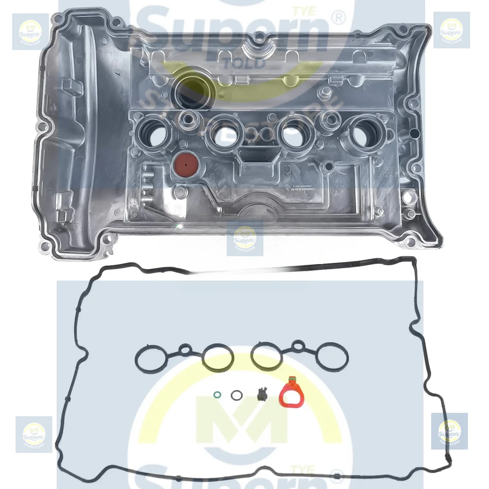 AP03 Алюминиевая бензина N14 Прокладка крышки клапана цилиндра двигателя 111127646555   Для BMW Mini Cooper S R55 R56 R57 R58