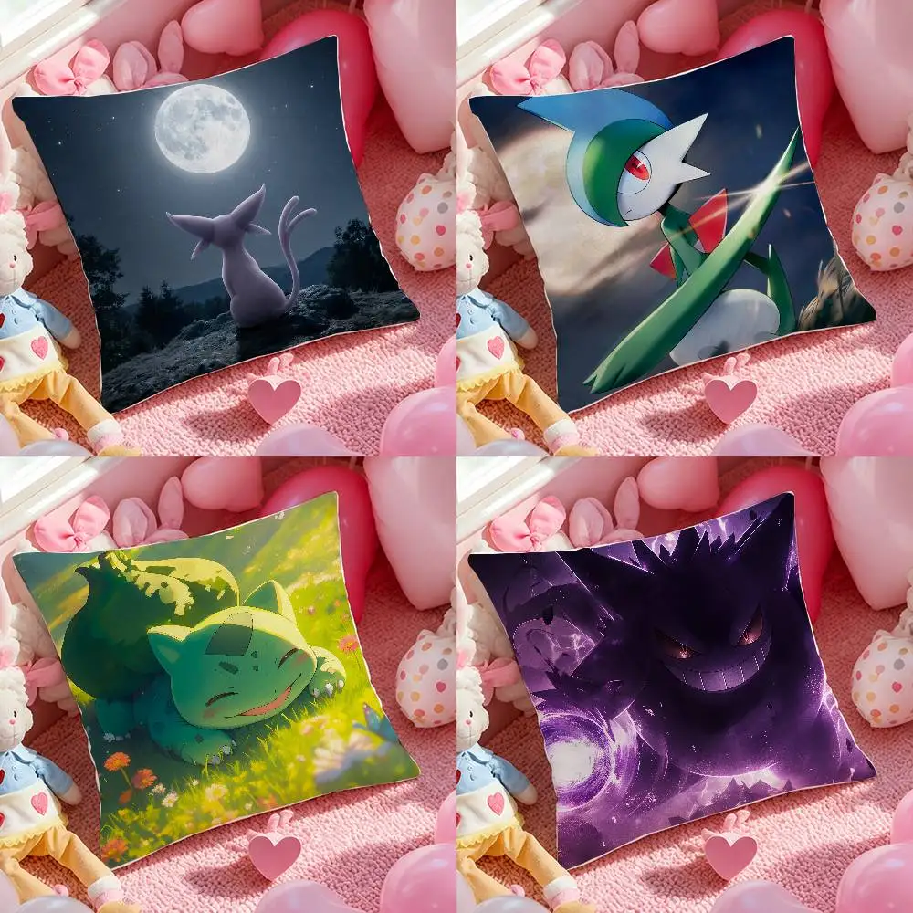 Pokemon Flareon Anime Plush Pillow Cover Soft Short Plush Cushion Cover For Sofa Bedroom Home Decor Gift Decoration
