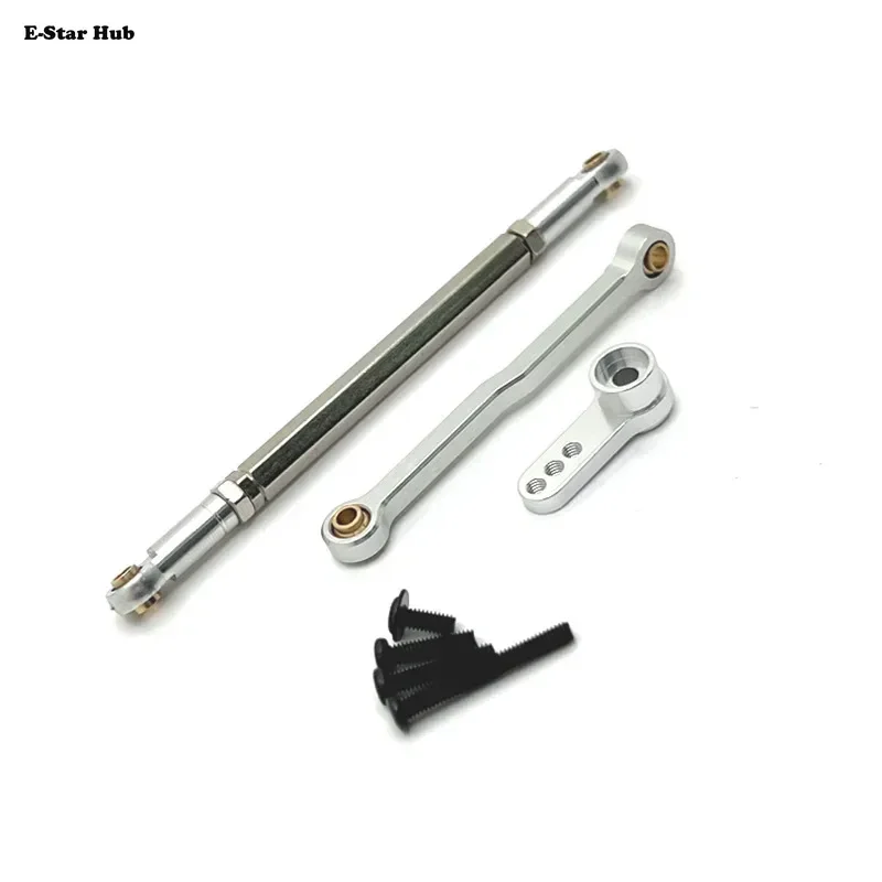 E-Star Hub Steering Rod Servo Arm for MN168 MN82 MN78 D90 D91 D96 MN99S OP Accessories Metal Upgrade Parts Kit Rc Model Crawler