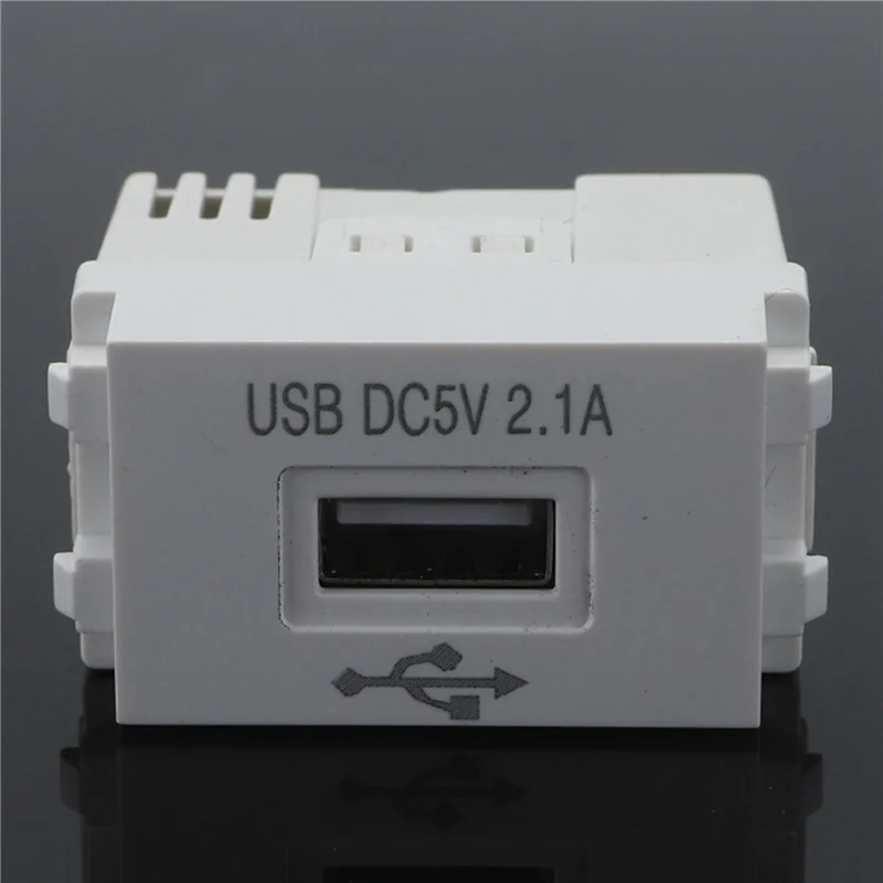 Panel de carga de teléfono 6X Módulo de alimentación USB enchufe de 220V transformador de 5V 2.1A adaptador de conmutación de toma de corriente de carga USB-A74Z