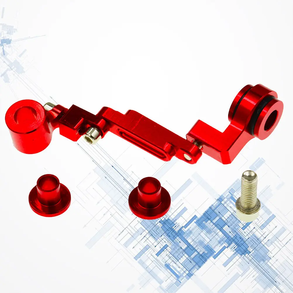 

Motorcycle Oil Cup Bracket Red Aluminum Alloy Multi Angle Pump Oiler Holder Oxidation Process Sturdy Motorcycle Parts