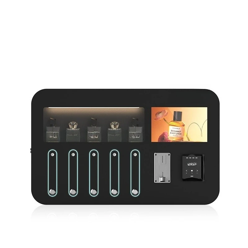 

умный парфюмерный небольшой автомат самообслуживания, коммерческий автоматический настенный шкаф