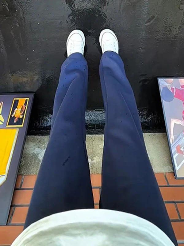 

Cleanfit Loose Fit Straight Leg Spor Pants in Royal Blue American Retro Sle for Men Autumn Season Casual Wear