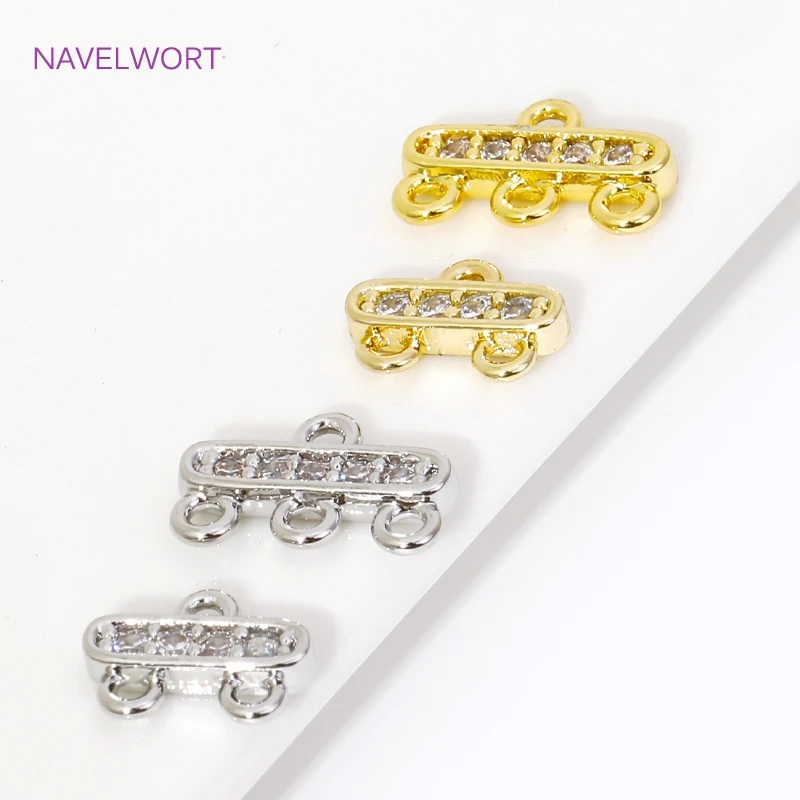 18K Gold Plated Multi Strand Connector End Bar,Layering Clasps,Chains Ends Connectors For Bracelets Jewelry Making  Accessories