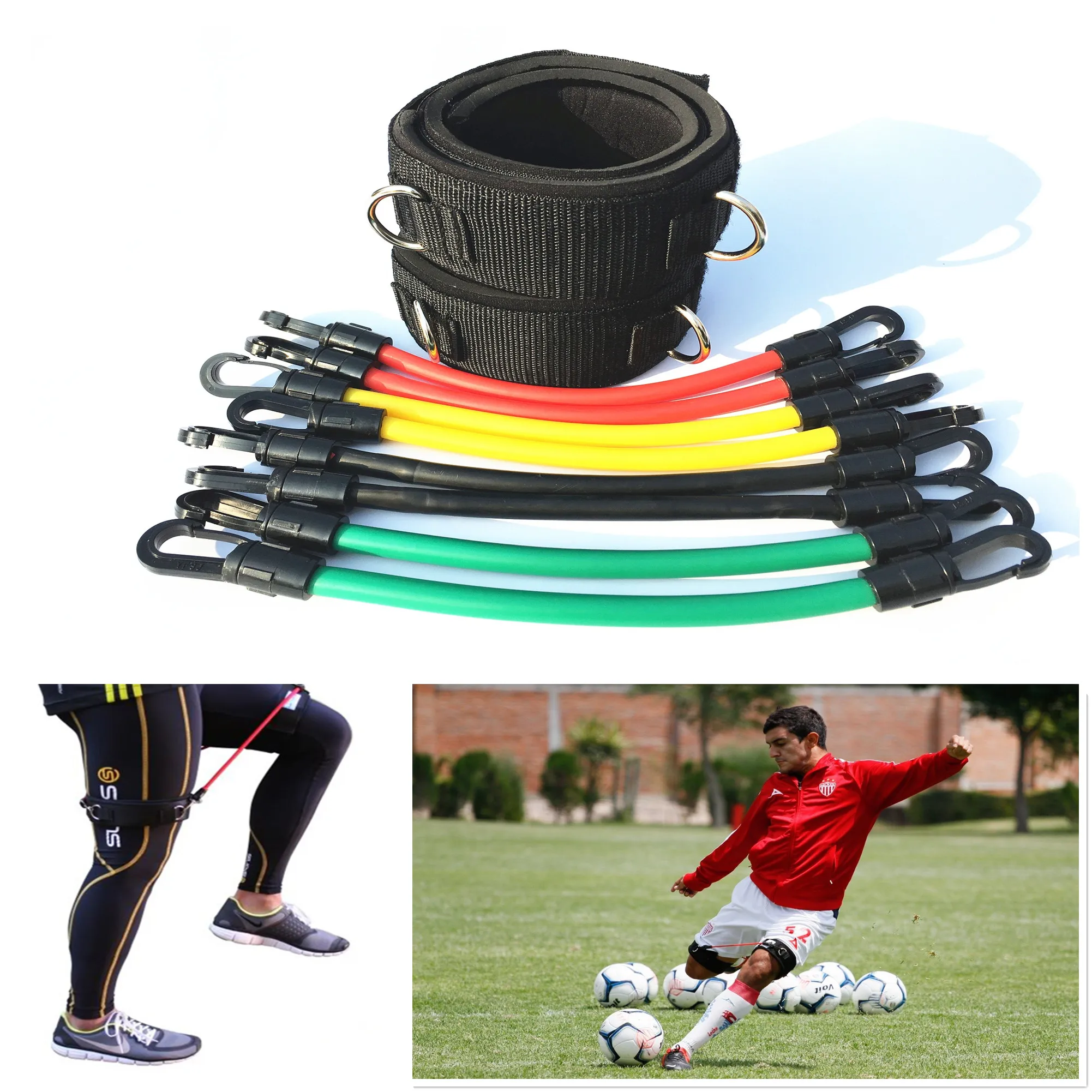 LEEASY Leg Trainer Kinetic Speed Agility Training Band Elastic bands Exercise workout for Athletes Football basketball Players