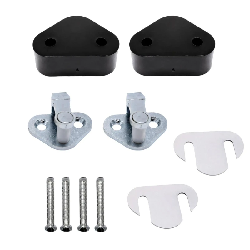 M68B Shaped Vehicle Door Strikes Latches Spacer Set with Two-Opening Hardware Design