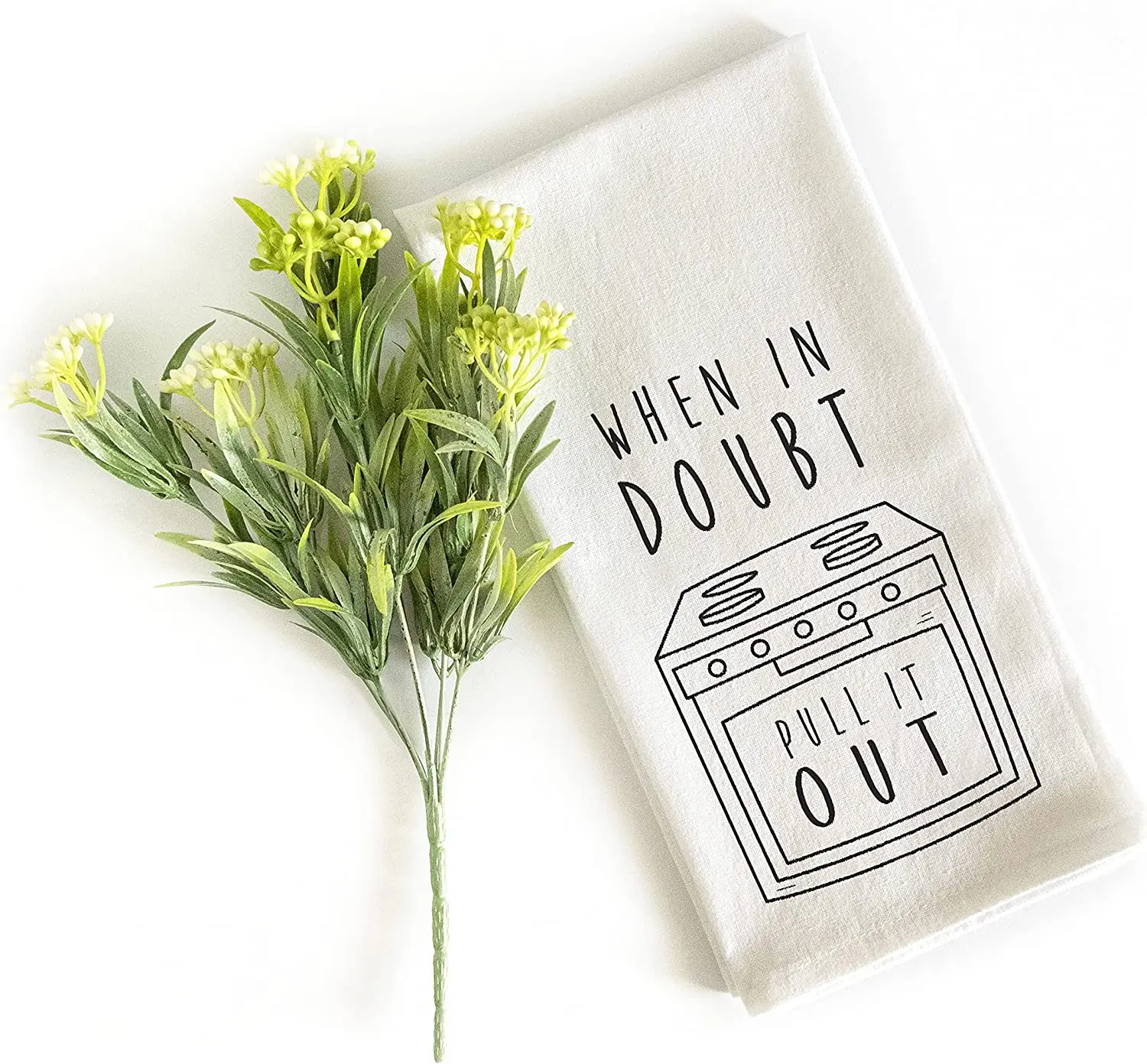 When In Doubt Pull It Out Funny Kitchen Towel with Sayings 18x24 Inch, Kitchen Funny Dish Towels, Funny Saying Kitchen Towels