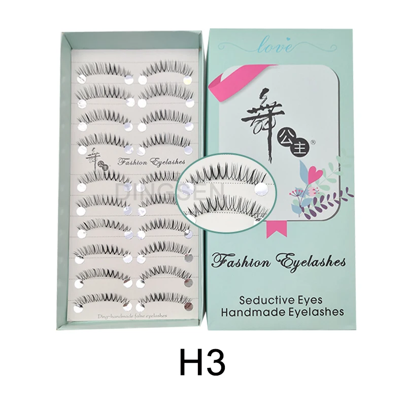 Transparente Wimpern mit Stiel 5/7/10 Paar Manga Einzelwimpern Weiche Künstliche Wimpern Wimpernverlängerung Make-up Koreanisch – Detail 9