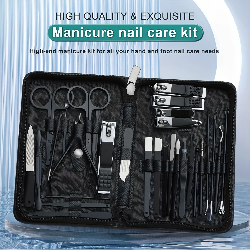 31 Pcs Manicure Set -30Pcs Nail Clipper Set And Nail Groove Pliers 1 PC Nail Clipper Set Sharp, Durable Stainless Steel Manicure