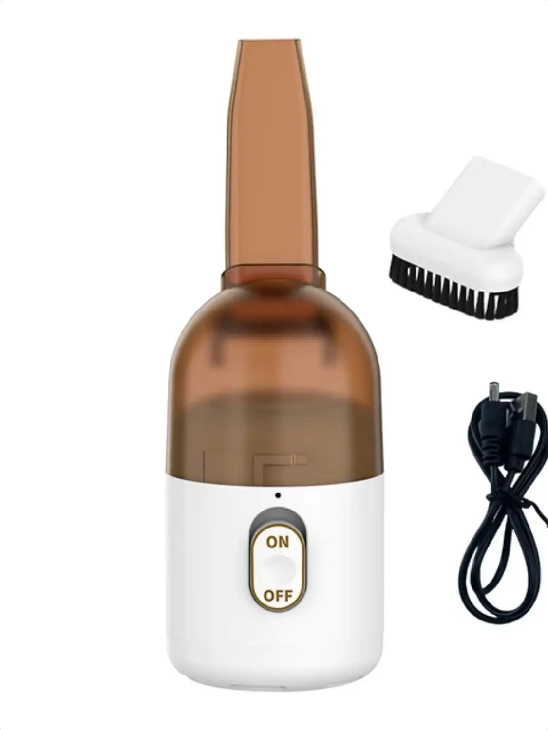 USB Rechargeable Mini Desktop Vacuum Cleaner Crumb Dust Sweeper, Small Desk,Computer Keyboard,Car Eraser Dust Collector Dust mop