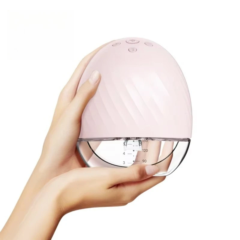 

Factory Oem Custom New Design Breastfeeding Pump Portable One-piece Hands Free Silicone Electric Wearable Breast Pump
