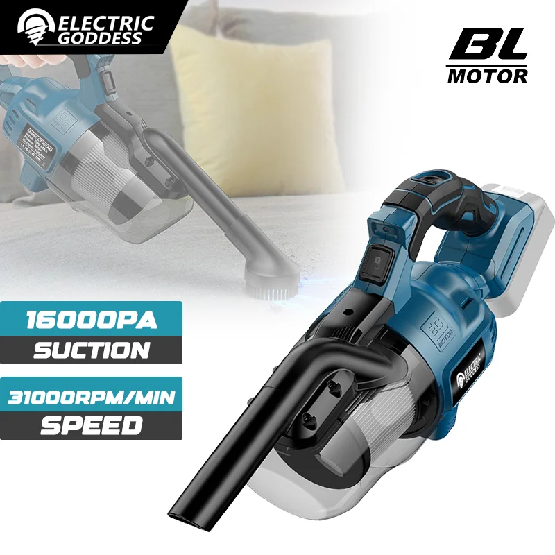 

Electric Goddess Portable Multi-function Cordless Electric Vacuum Cleaner Dust Carpet Clean Machine For Makita 18v Battery Pin