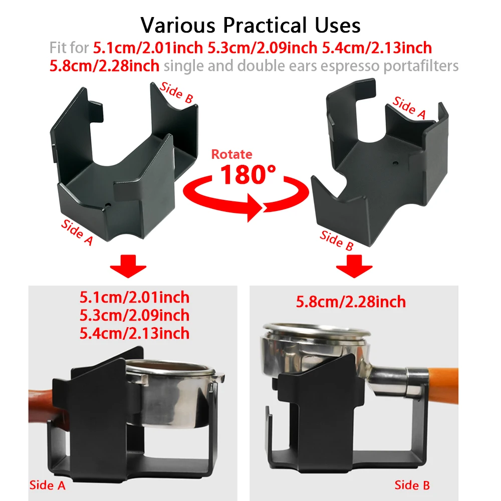 Iron Coffee Portafilter Stand Holder Portafilter Holder For 51/53/54/58MM Coffee Portafilters Coffee Tamper Station For Barista