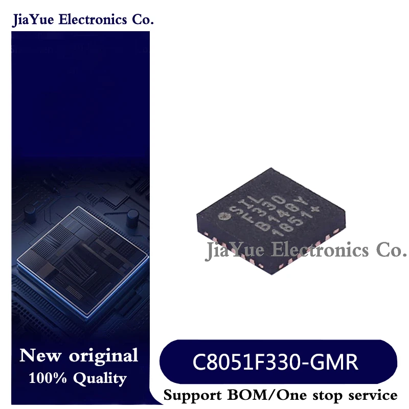 5pcs/lot 100% New Original C8051F330-GMR Microcontroller (MCU) C8051F330/1/2/3/4/5 MLP-20 Mixed-Signal ISP Flash MCU