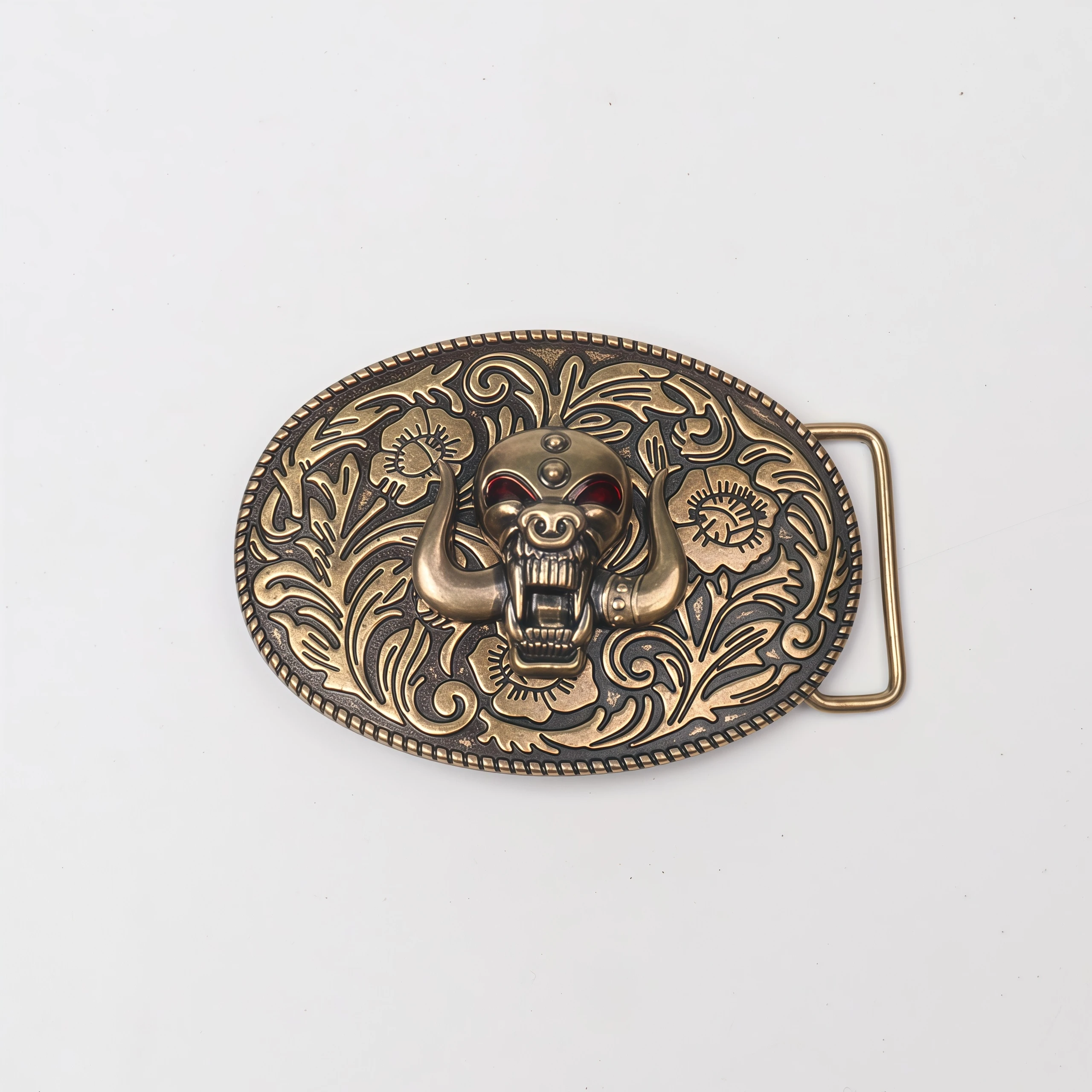 1 Piece Belt Buckle - Retro Western Style Buckle - Wide Belt Metal Buckle