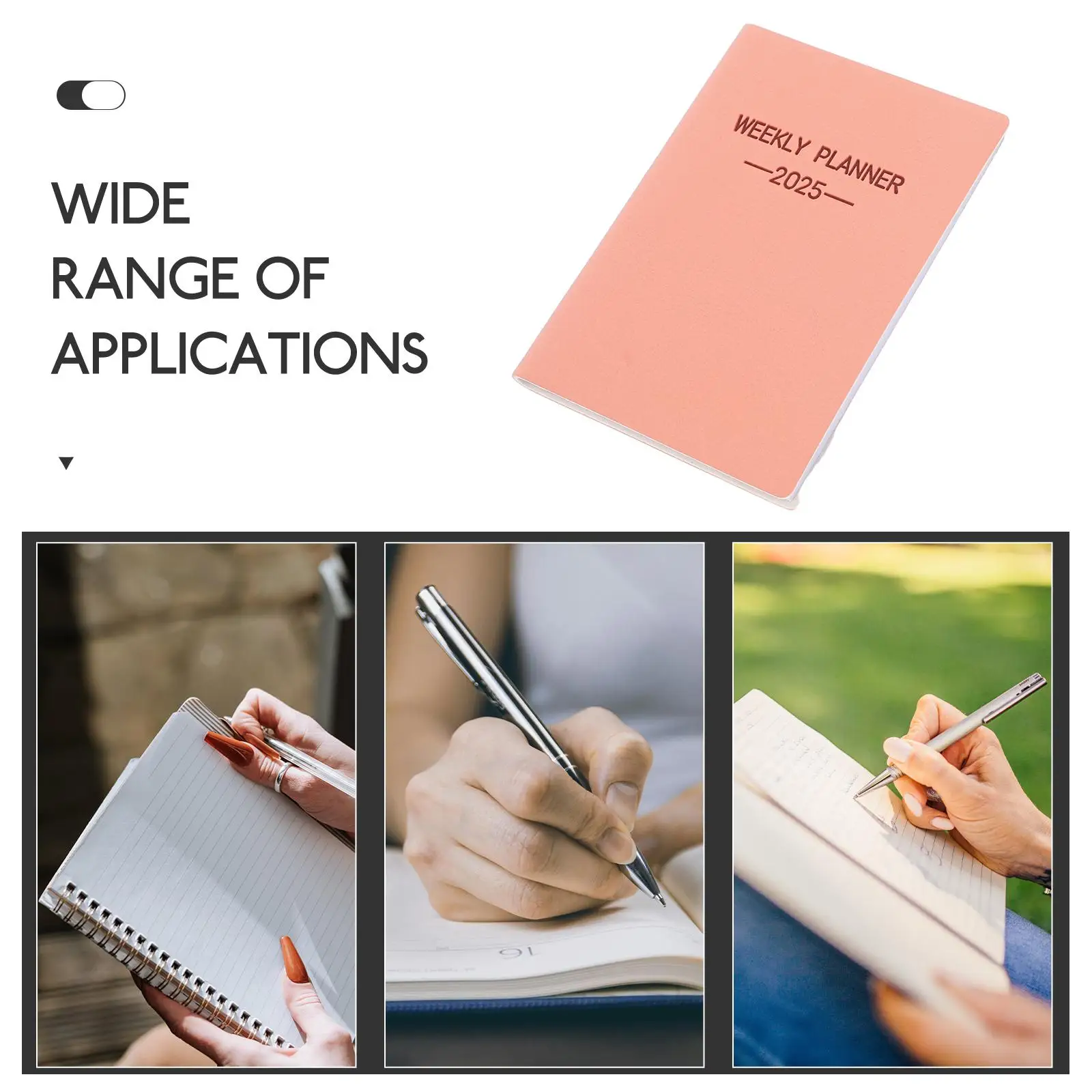 2025 Mini Soft Pocket Weekly Planner Office Calendar Note Book Paper Small Undated