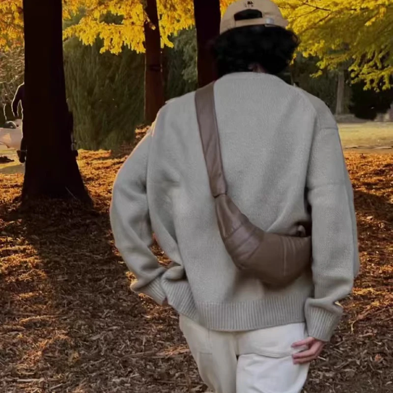 

Открытый ​ ​ Мужской толстый вязаный свитер в японском стиле — серый (7 цветов) S-2XL | Осень-зима свободного покроя в стиле ретро повседневная ​ Теплый