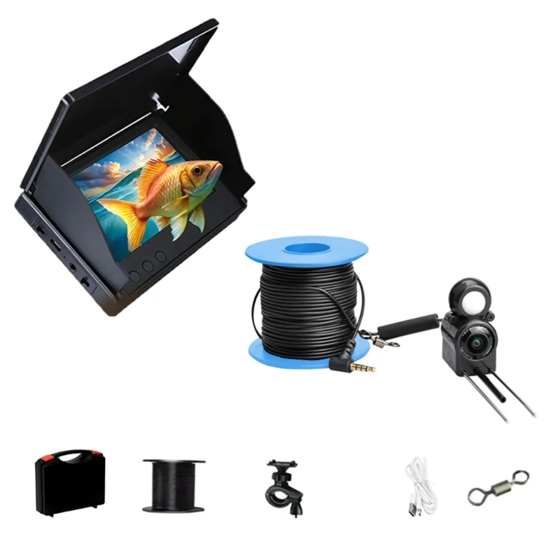 A2BA Waterproof 500MP Deep Water Fishing Assistant Tool 4.3Inch Screen For Pond Lake