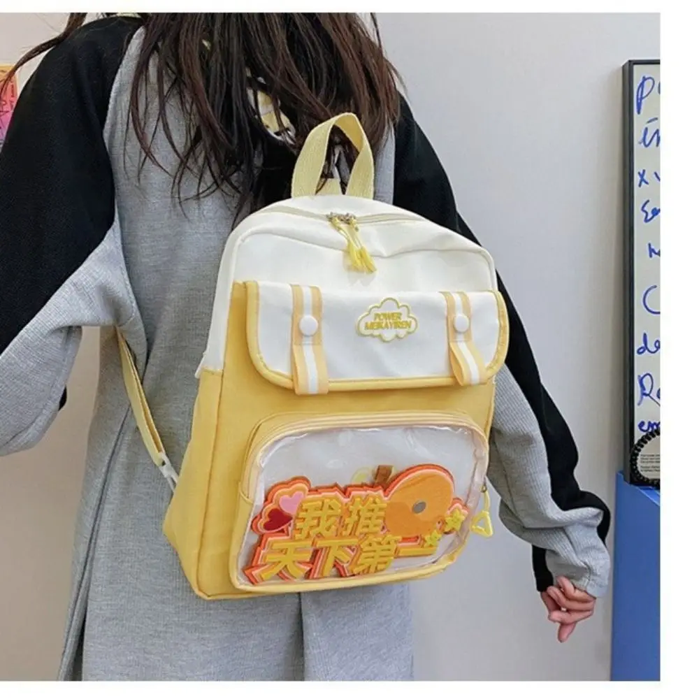 Lolita Style Lovely Backpack Kawaii Clear Bag Schoolbags For Teenage Girls Transparent Handbags Candy Sweet Itabag Shoulder Bags