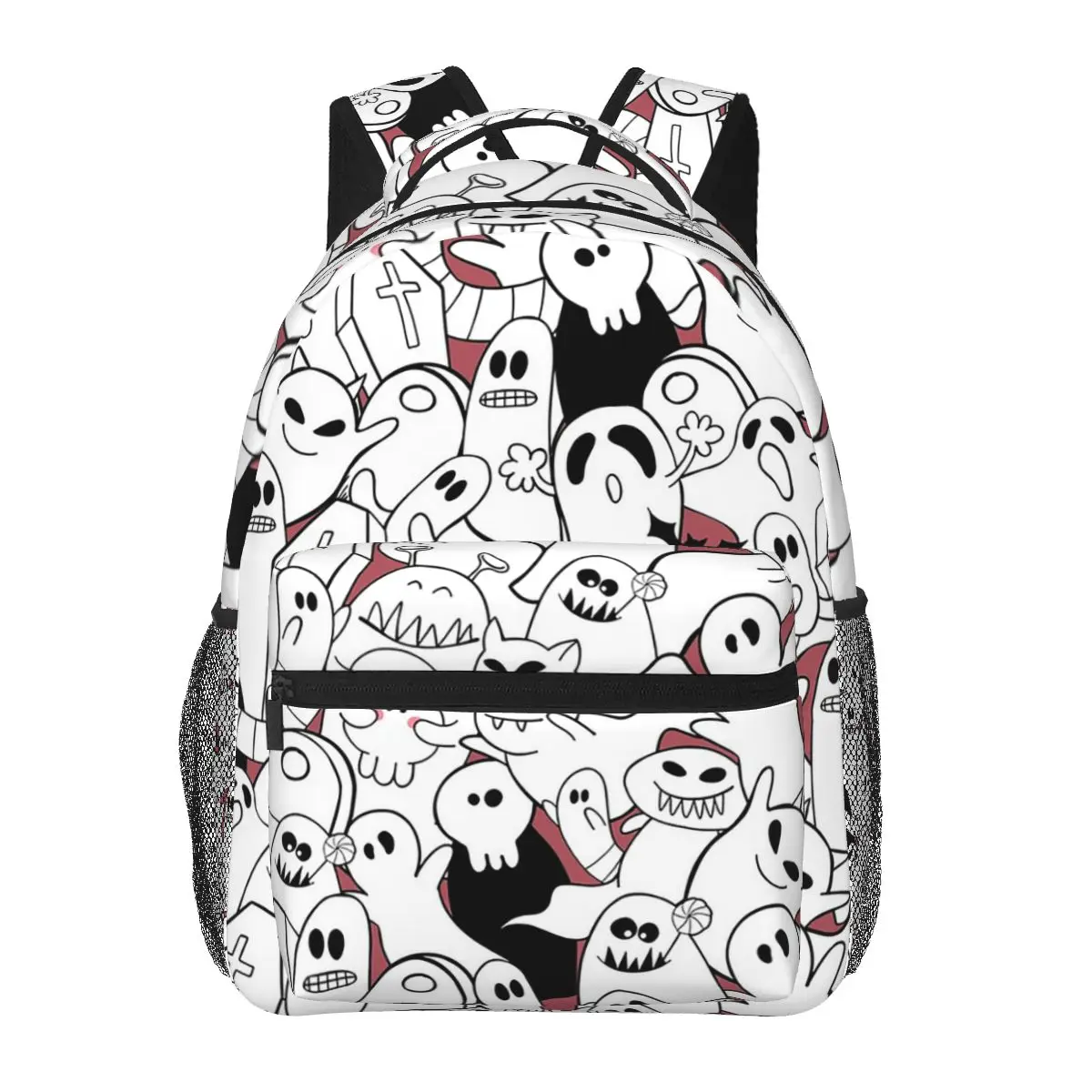 Halloween Ghost Fear Pumpkin Cute Backpacks Boys Girls Bookbag Students School Bags Cartoon Kids Rucksack Shoulder Bag