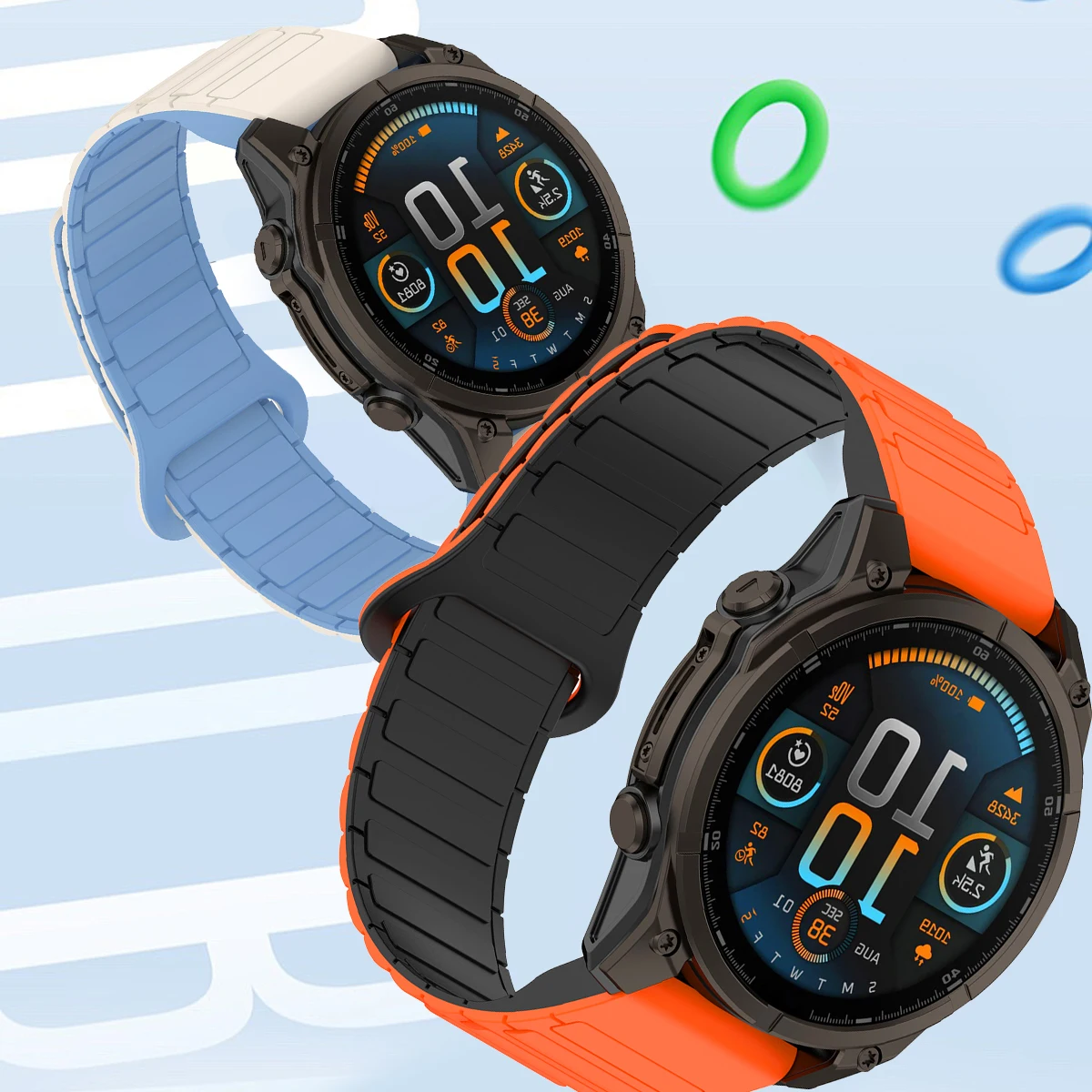 20mm 22mm 26mm Fascia magnetica Quick Fit per Garmin Fenix 8 7X 7 7Pro 7S 6X 6 6S 5X 5S Plus Enduro 2 Forerunner 955 Cinturino in silicone