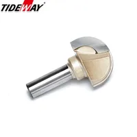 Tideway Core Box Bit Carbide Round Cove Nose Bit  CNC Woodworking Groove Tools Router Bits for Wood 1/2 1/4 Shank Milling Cutter
