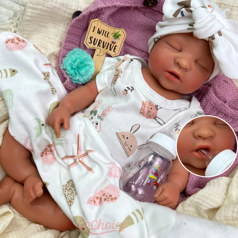 Ultra Simulation 50cm Silicone Reborn Doll Realistic Visible Veins Washable Doll Anatomically Correct for Reborn Artists