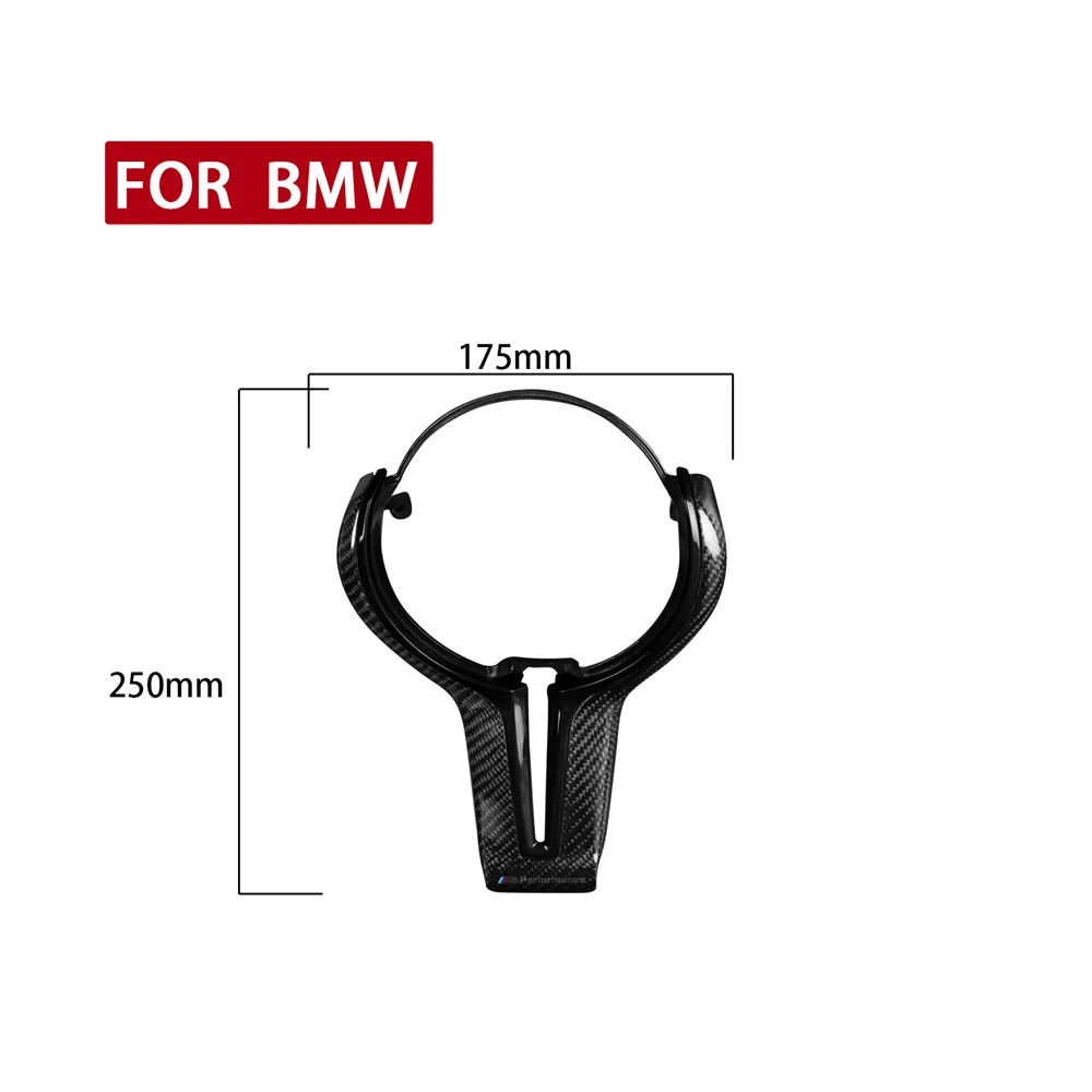 For BMW M Series Steering Wheel Carbon Fiber T-shaped Replacement Inner Outer Parts Set