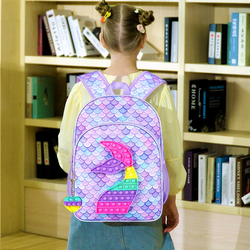 3PCS Kids Backpacks for Girls, 16\