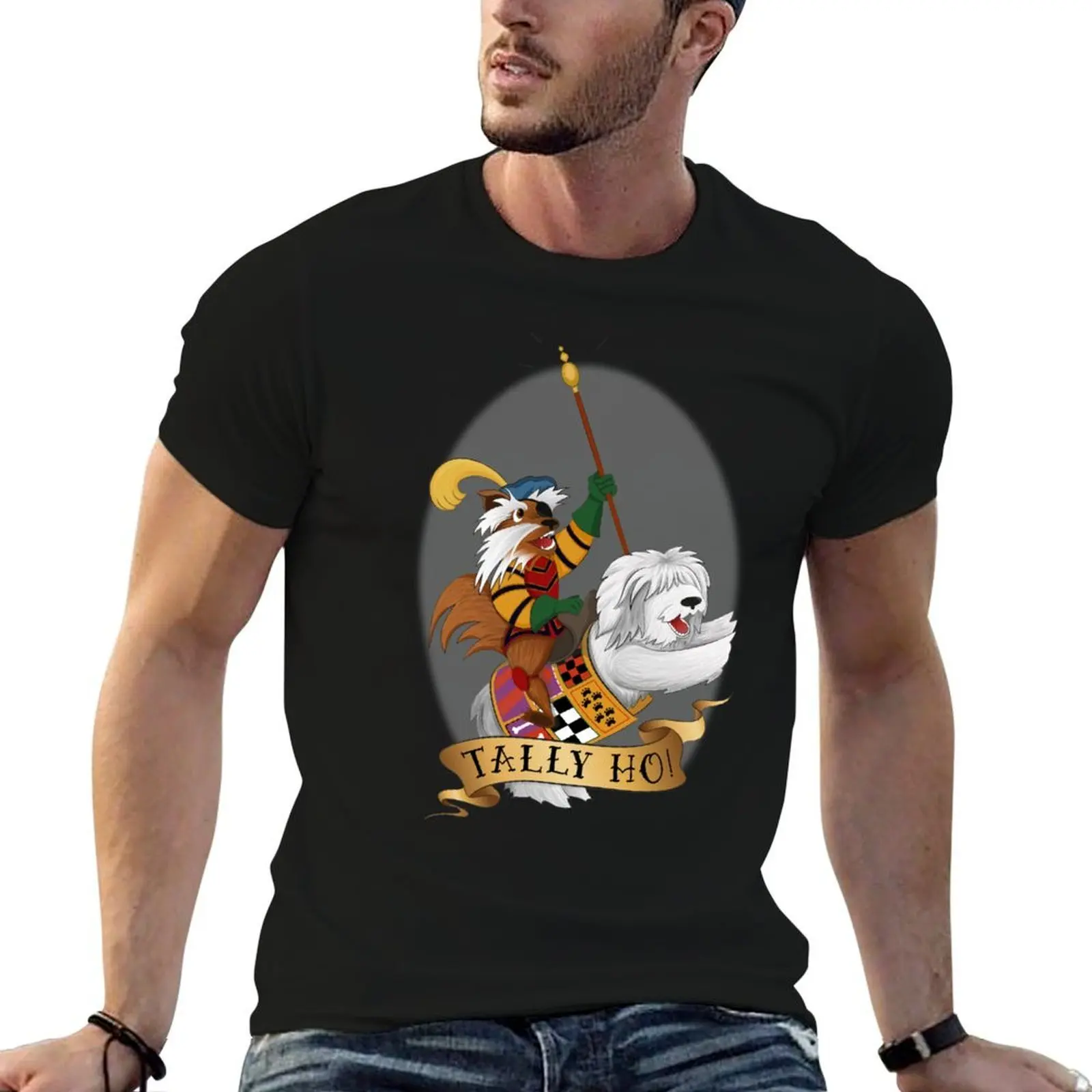 Tally Ho! T-Shirt man t shirt cotton man t shirts high quality luxury brand man t shirt graphic T-shirt